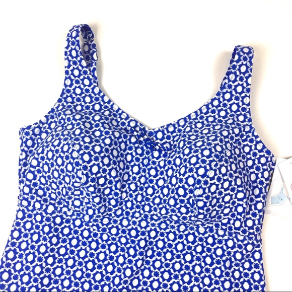 Anita salta tankini top blue supportive modest - Picture 4 of 6